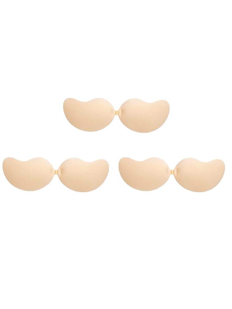 Precious Closet Nude Strapless Adhesive Backless Invisible Bra