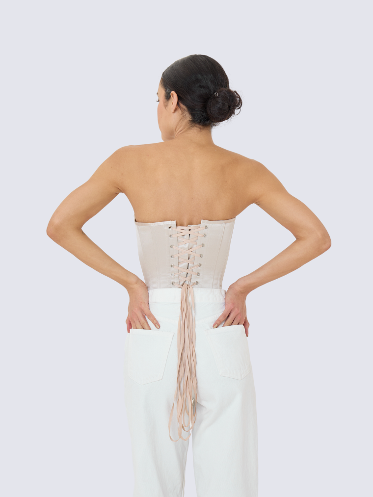 Precious Closet Sweetheart Strapless Structured Corset Top