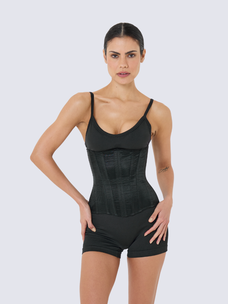 Precious Closet Sheer Mesh Boned Underbust Corset
