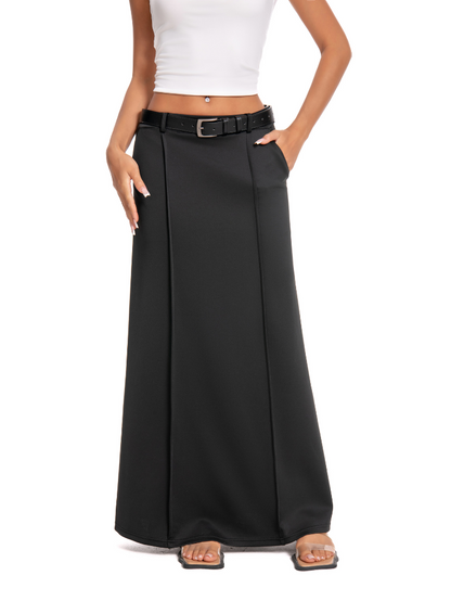 Precious Closet High Waist A-Line Maxi Skirt