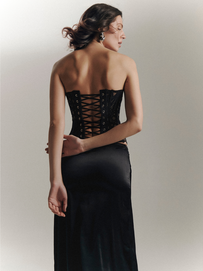 Precious Closet Florence Lace Strapless Corset Top