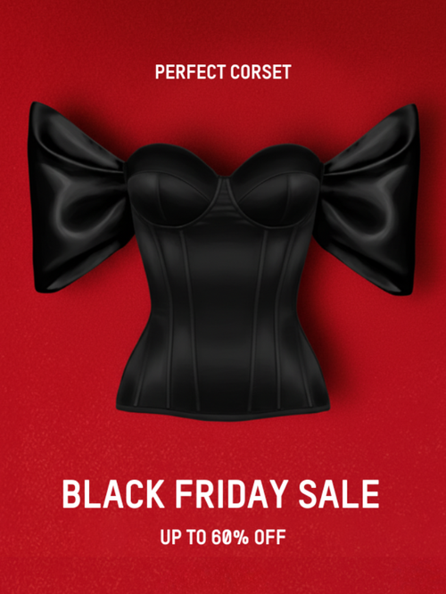 Precious Closet Sweetheart Flare Sleeve Boned Corset Top