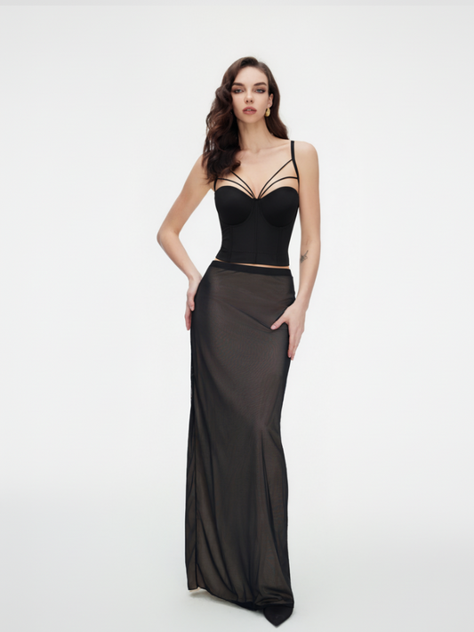 Precious Closet Strappy Bustier Corset Cami Top