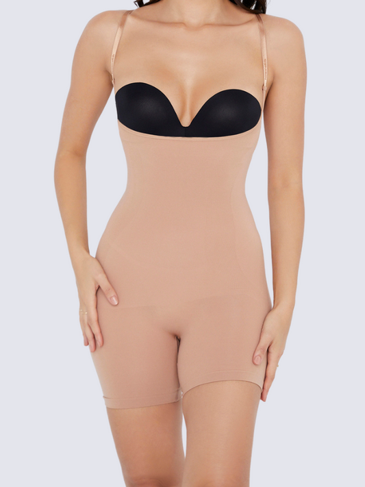 Precious Closet Sweetheart Shapewear Bodysuit Mid Thigh