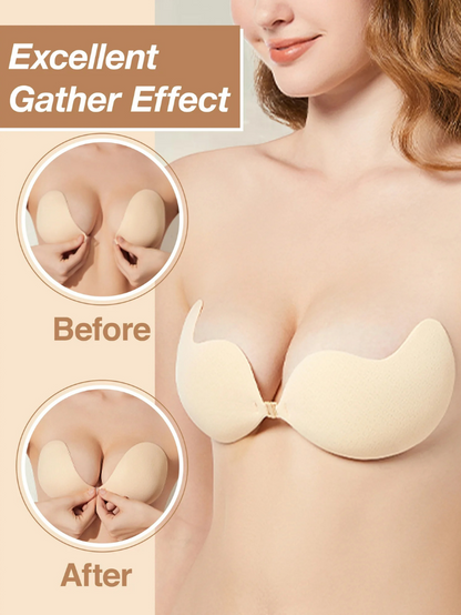 Precious Closet Nude Strapless Adhesive Backless Invisible Bra