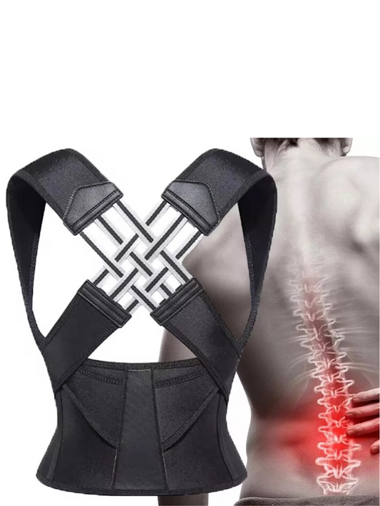 Precious Closet Black Adjustable Back Support Posture Corrector