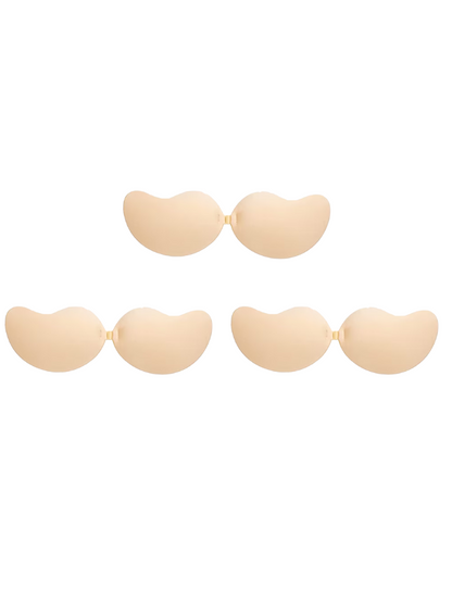 Precious Closet Nude Strapless Adhesive Backless Invisible Bra