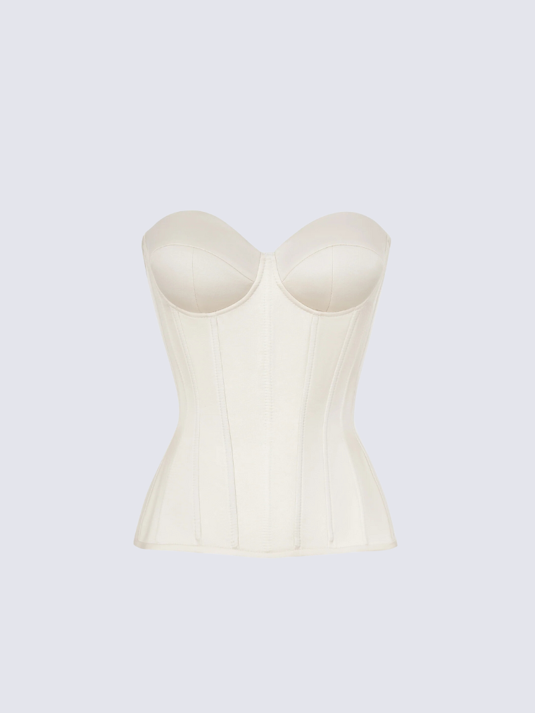 Precious Closet Sweetheart Padded Cup Boned Corset Bustier