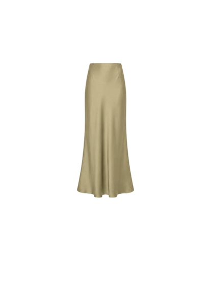 Precious Closet Satin High Waist Maxi Skirt