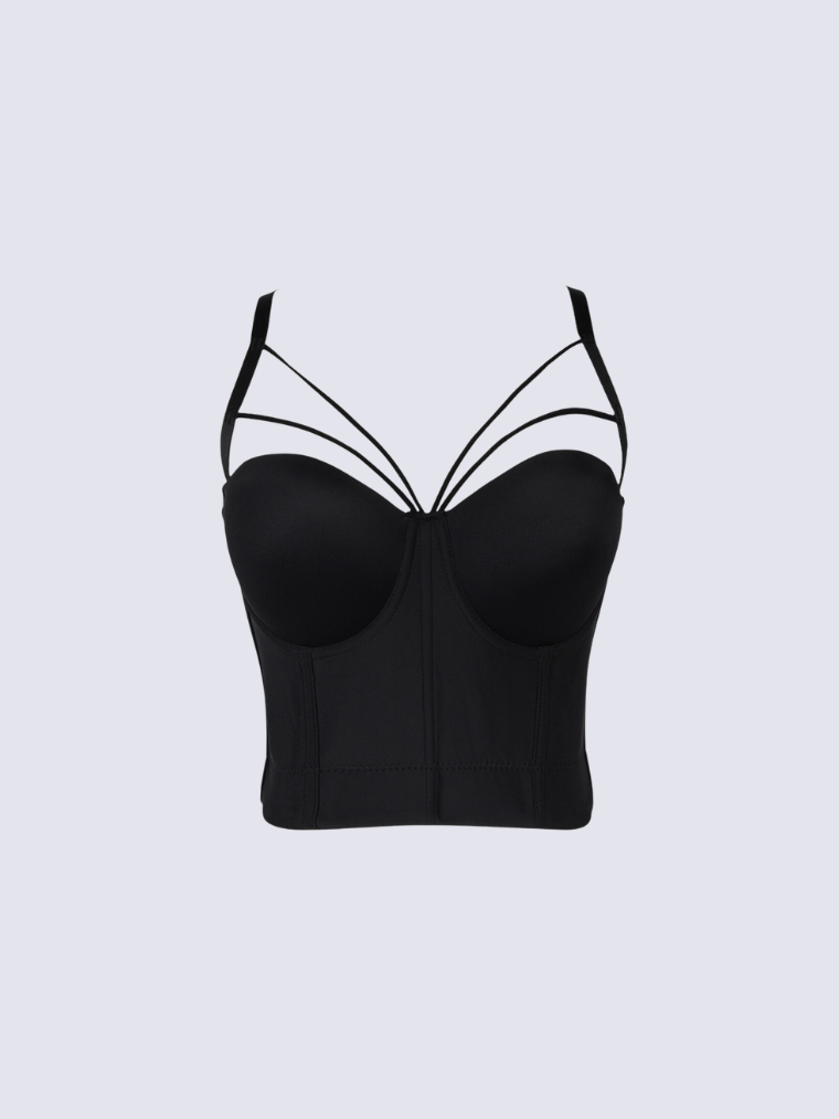 Precious Closet Strappy Bustier Corset Cami Top