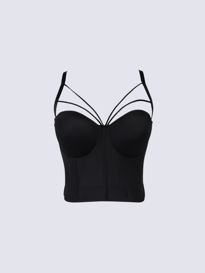Precious Closet Strappy Bustier Corset Cami Top