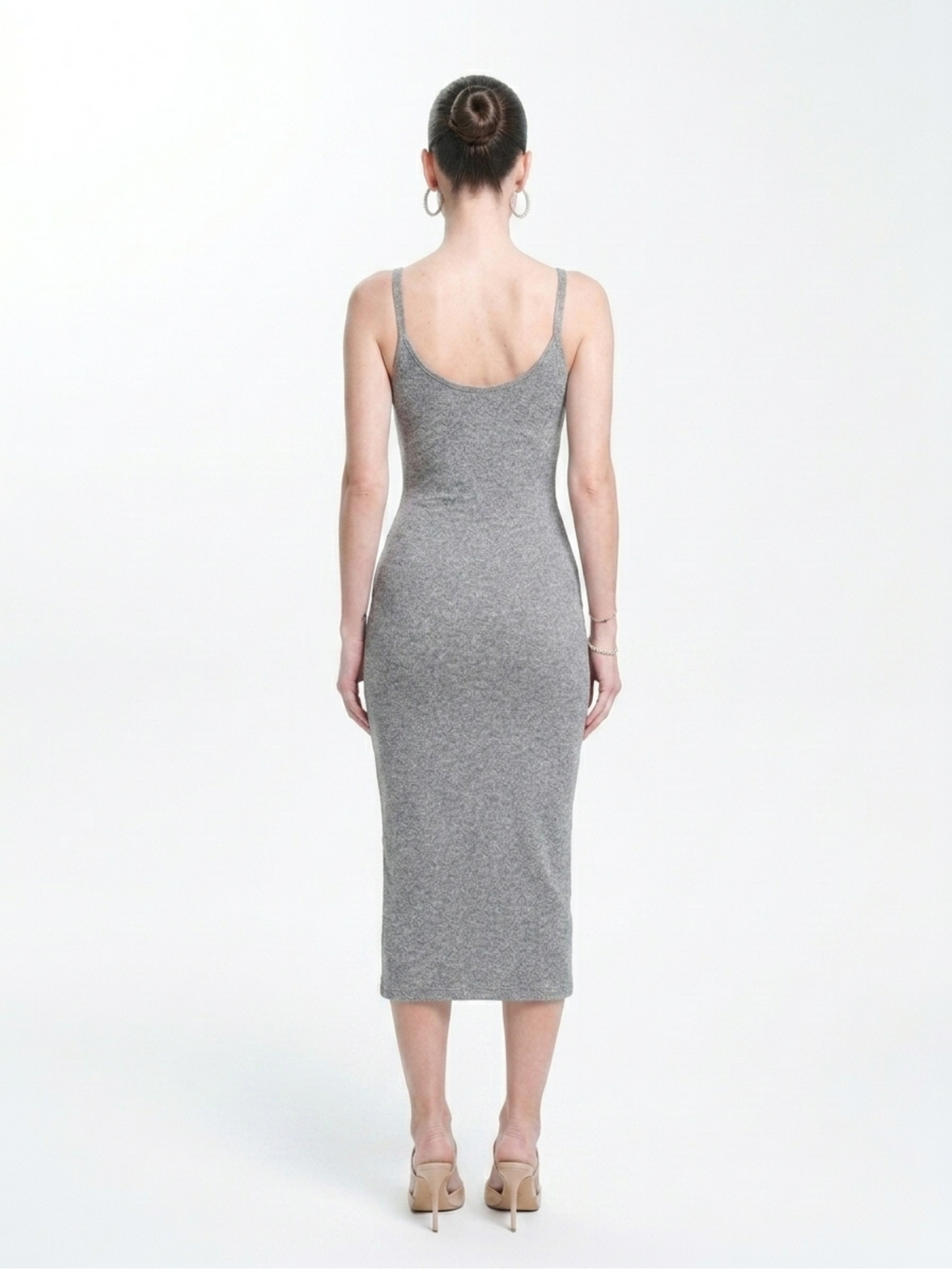 Precious Closet Ribbed Bodycon Midi Dress