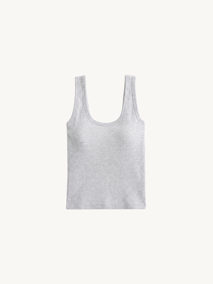 Precious Closet Ribbed Scoop Neck Tank Top
