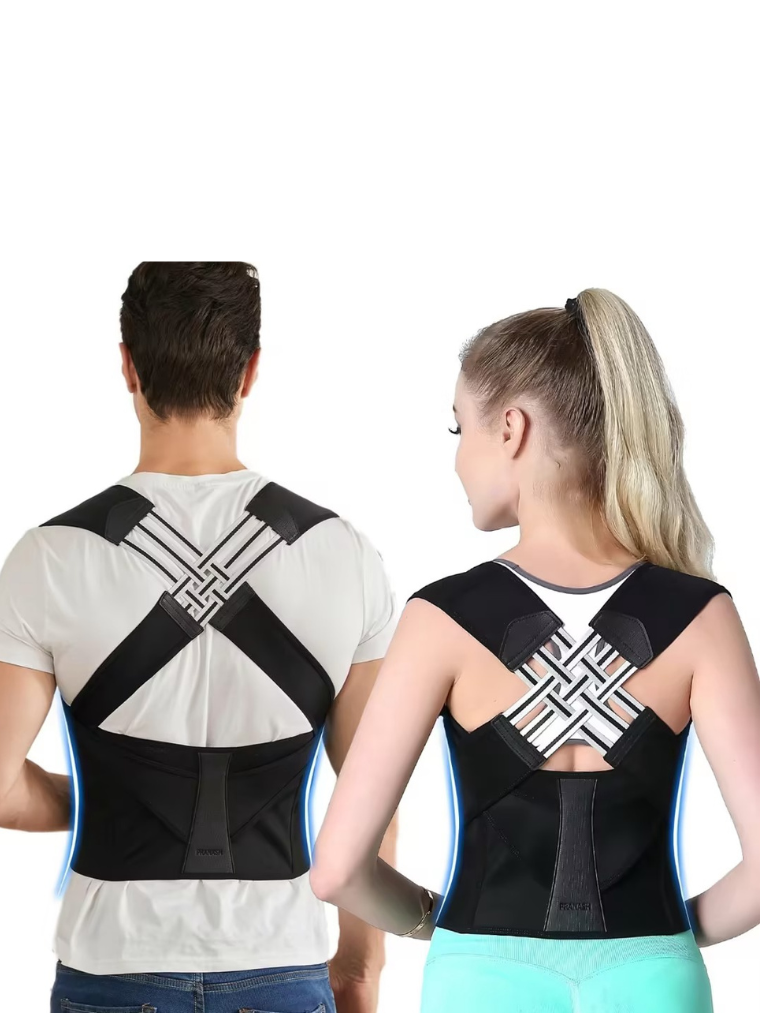 Precious Closet Black Adjustable Back Support Posture Corrector
