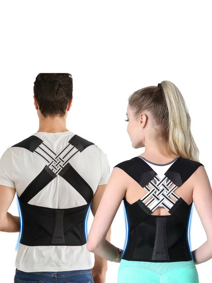 Precious Closet Black Adjustable Back Support Posture Corrector