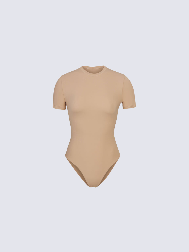Precious Closet Seamless Short Sleeve Crew Neck Bodysuit