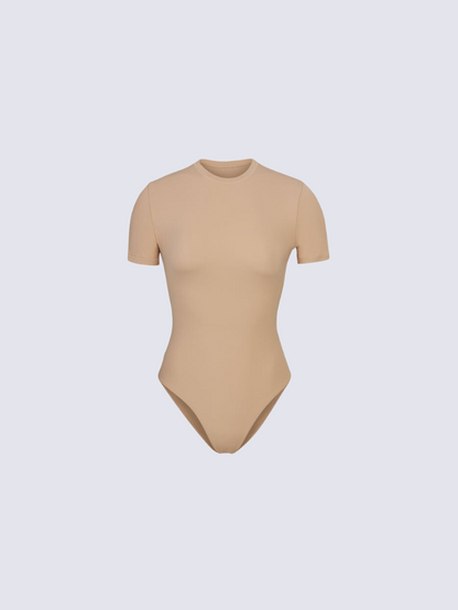 Precious Closet Seamless Short Sleeve Crew Neck Bodysuit