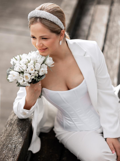 Precious Closet Sweetheart Strapless Structured Corset Top