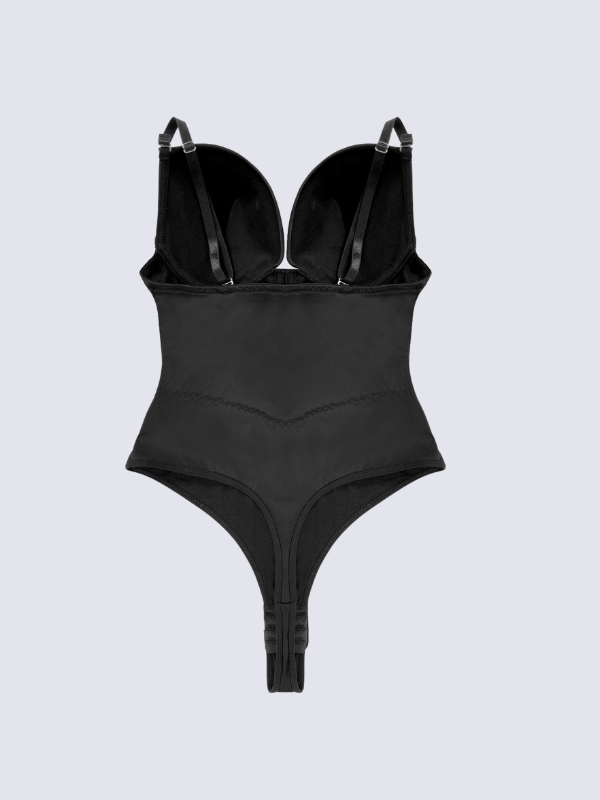 Precious Closet Padded Cup Boned Waist Corset Bodysuit
