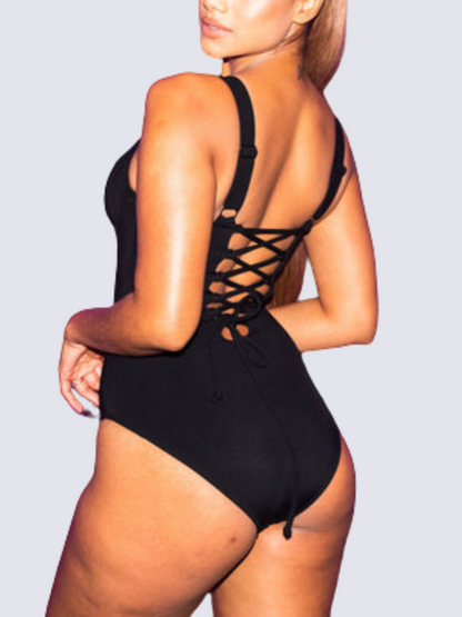 Precious Closet Black Seamless Square Neck Sculpting Bodysuit