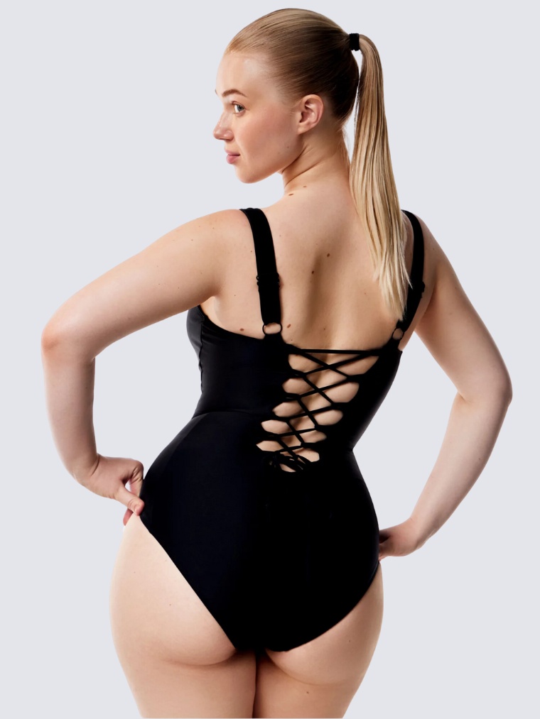 Precious Closet Black Seamless Square Neck Sculpting Bodysuit