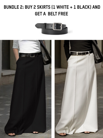 Precious Closet High Waist A-Line Maxi Skirt