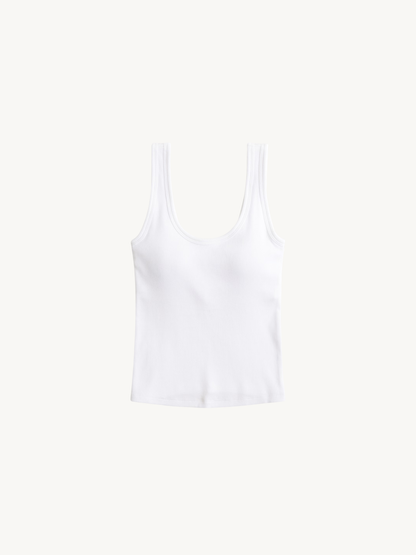 Precious Closet Ribbed Scoop Neck Tank Top