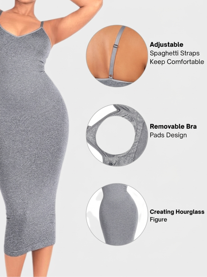 Precious Closet Ribbed Bodycon Midi Dress