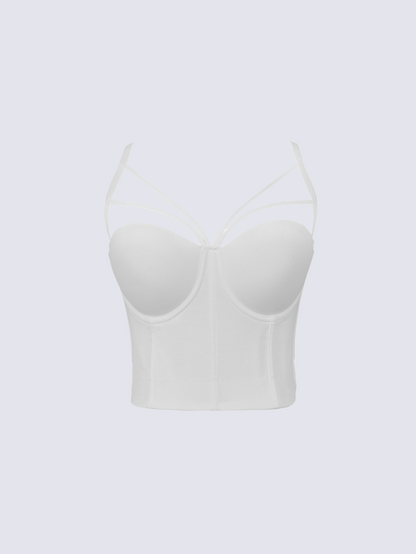 Precious Closet Strappy Bustier Corset Cami Top