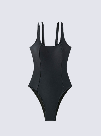 Precious Closet Black Seamless Square Neck Sculpting Bodysuit