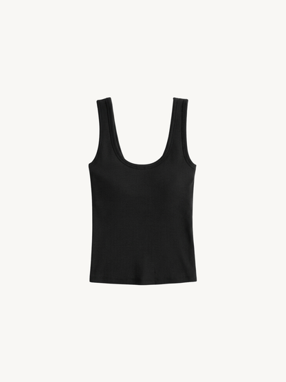 Precious Closet Ribbed Scoop Neck Tank Top
