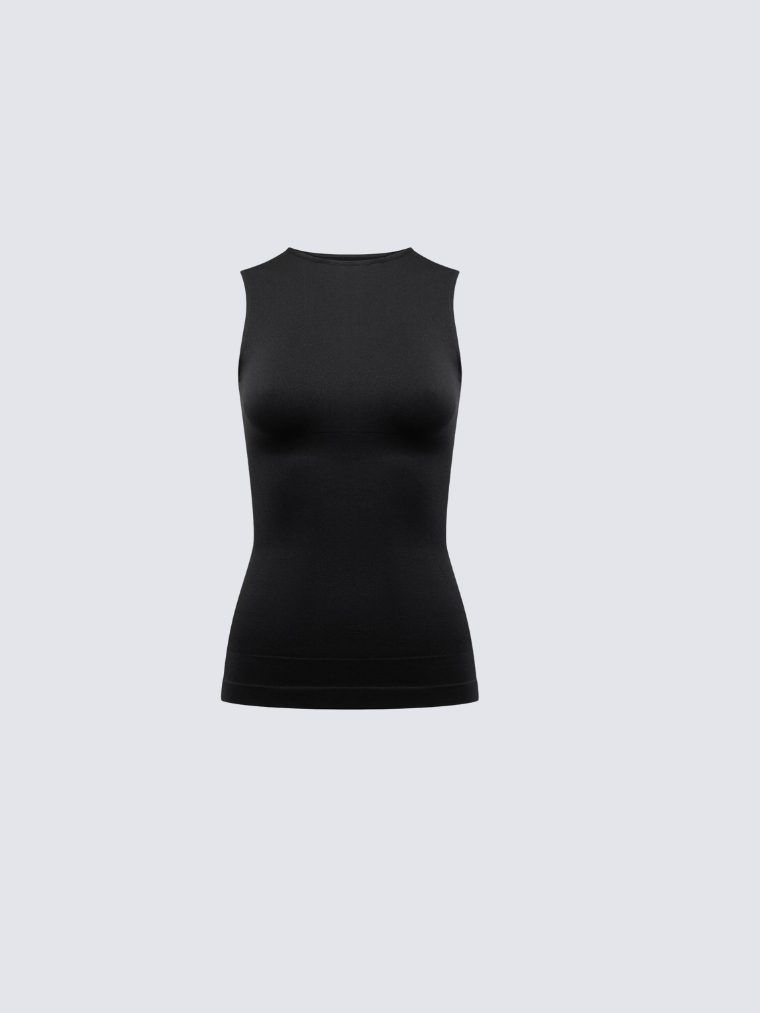 Precious Closet Seamless High Neck Sleeveless Shapewear Top