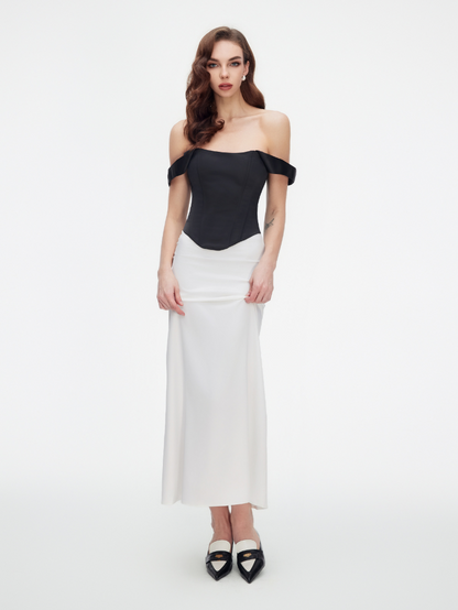 Precious Closet Satin High Waist Maxi Skirt