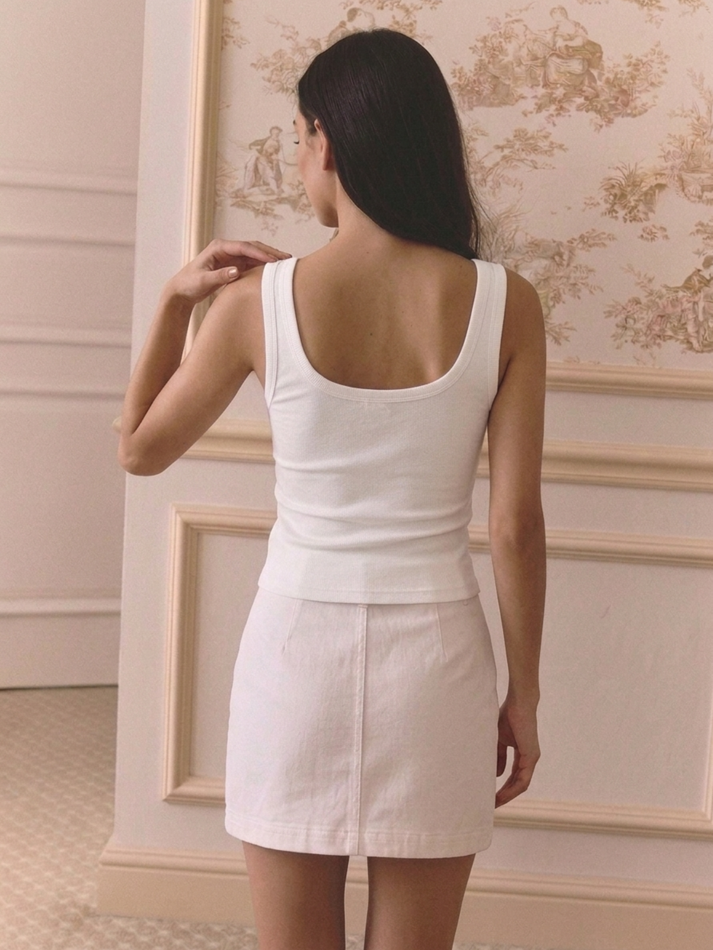 Precious Closet Ribbed Scoop Neck Tank Top
