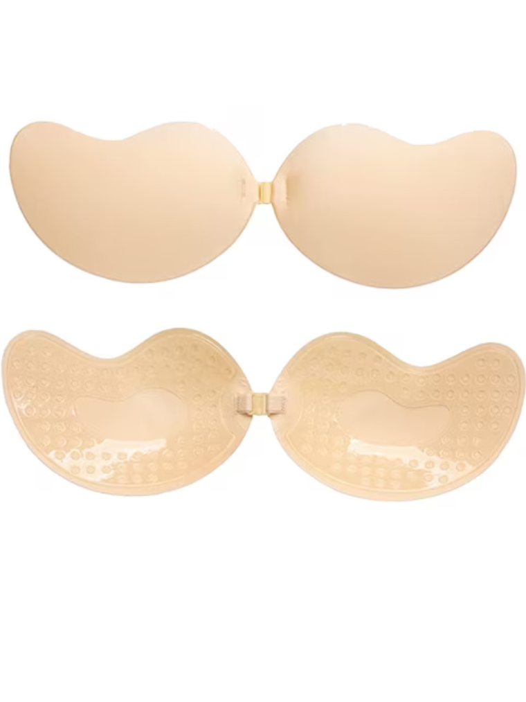 Precious Closet Nude Strapless Adhesive Backless Invisible Bra
