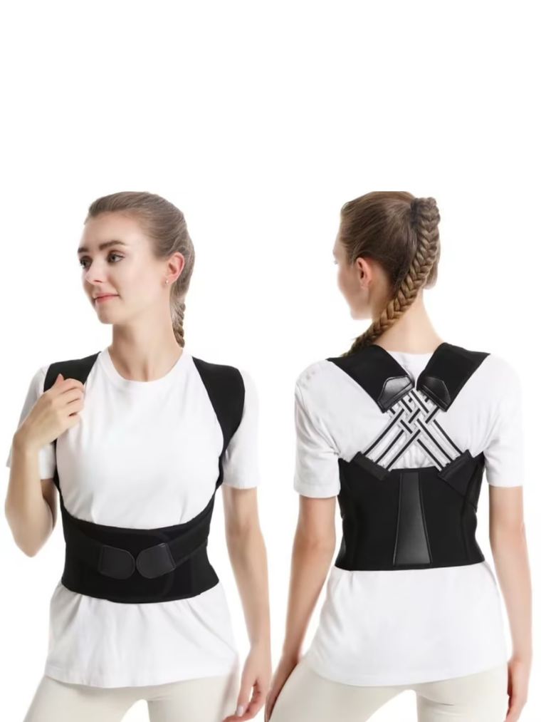 Precious Closet Black Adjustable Back Support Posture Corrector