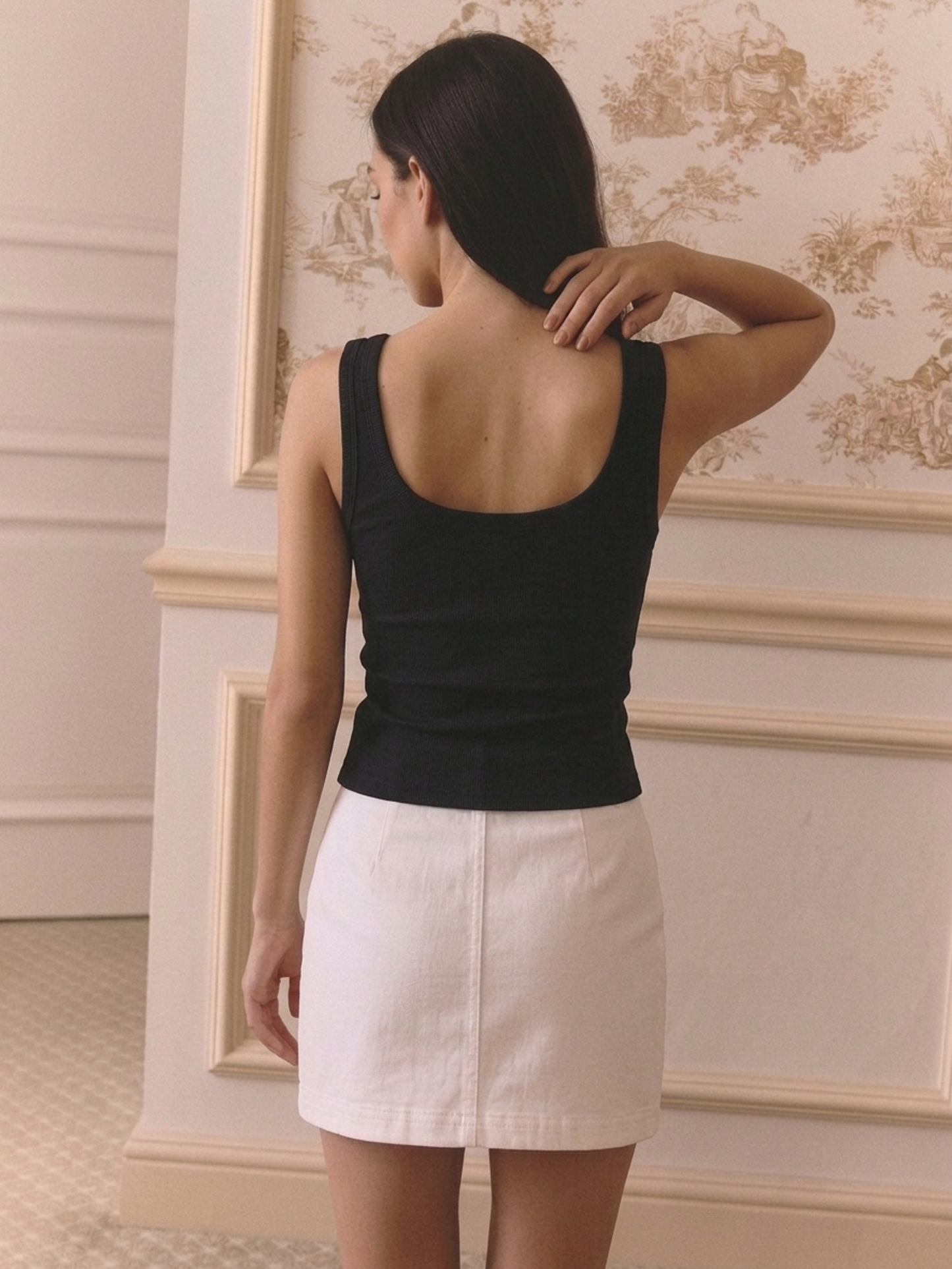Precious Closet Ribbed Scoop Neck Tank Top