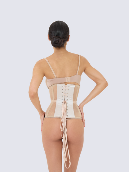 Precious Closet Sheer Mesh Boned Underbust Corset