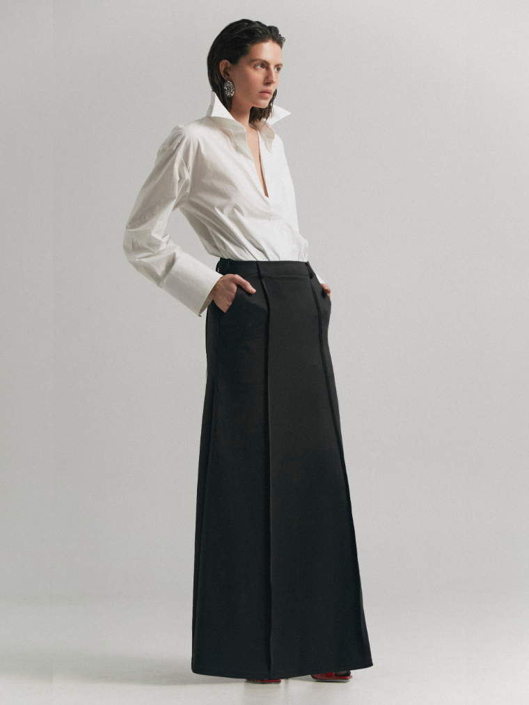 Precious Closet High Waist A-Line Maxi Skirt