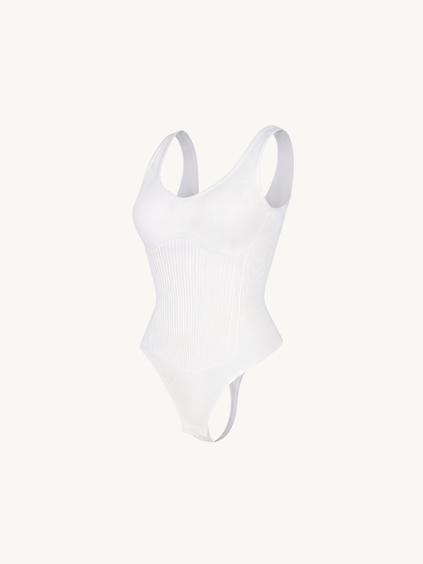 Precious Closet Ribbed Scoop Neck Bodysuit