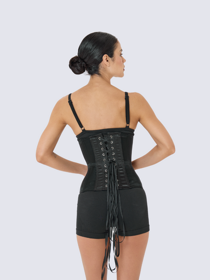 Precious Closet Sheer Mesh Boned Underbust Corset