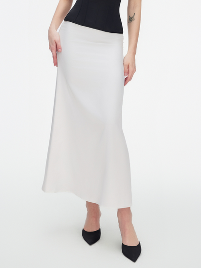 Precious Closet Satin High Waist Maxi Skirt