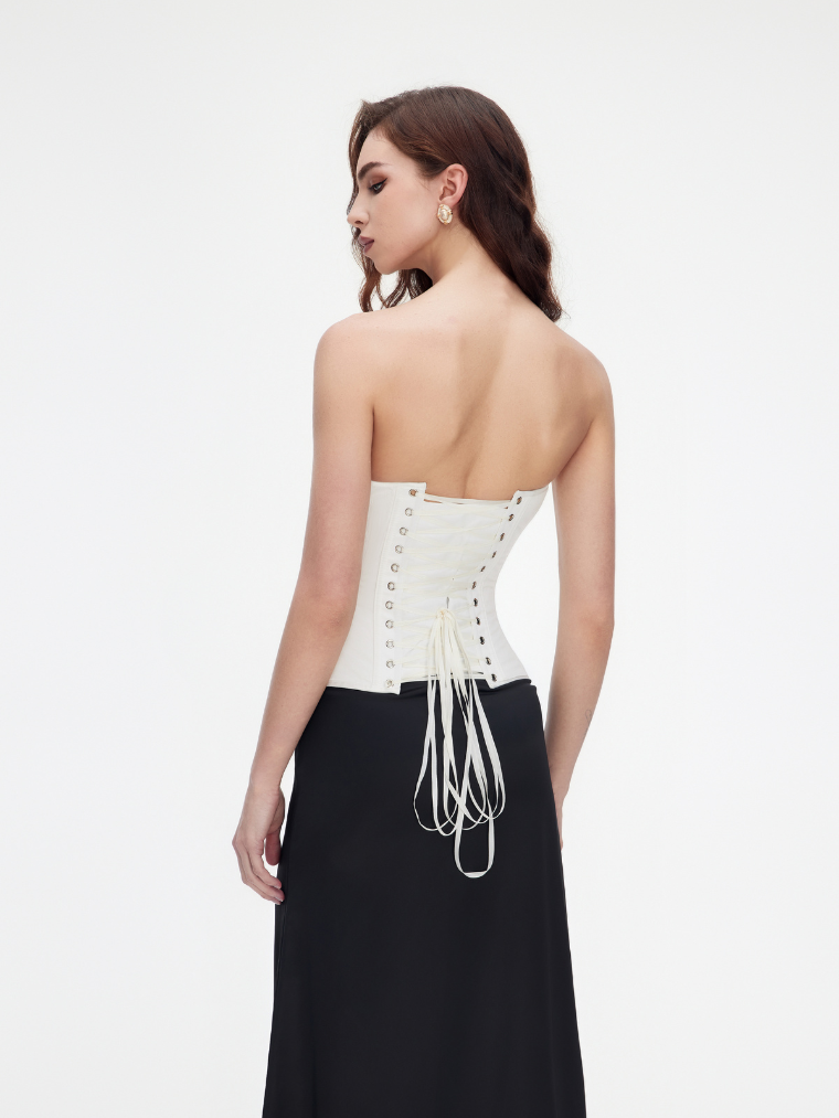 Precious Closet Sweetheart Padded Cup Boned Corset Bustier