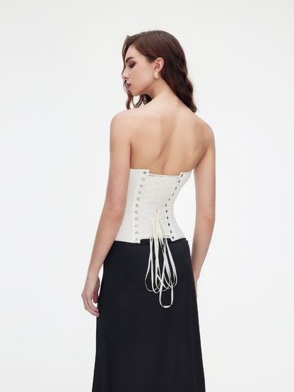 Precious Closet Sweetheart Padded Cup Boned Corset Bustier