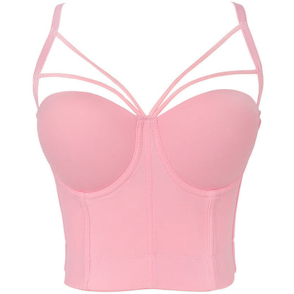 Precious Closet Strappy Bustier Corset Cami Top